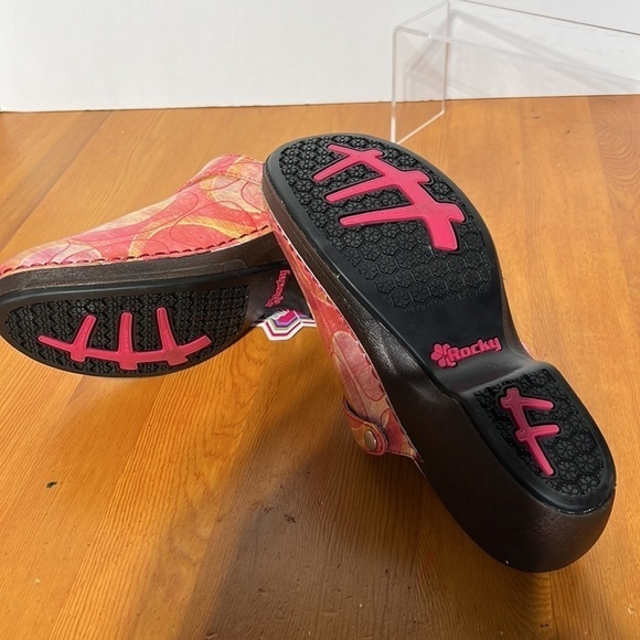 Rocky 4erisole leather multicolored slip on buckled clogs. Size 37. NWT. - Picture 5 of 6